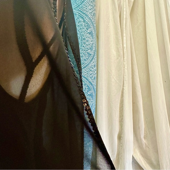 Aidan Mattox Chiffon & Sequin Cocktail Dress Sz 4 #D4 - Picture 6 of 7